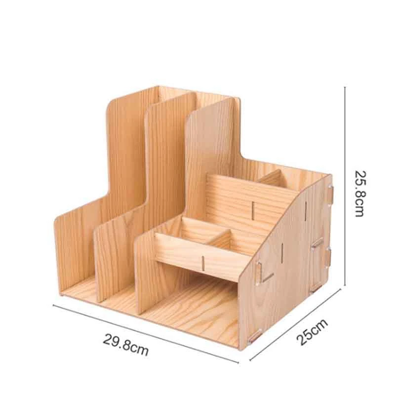 

Glosen D2062 DIY Folder Storage Box Multi-Layer File Rack Book Stand Office Supplies File Storage Basket