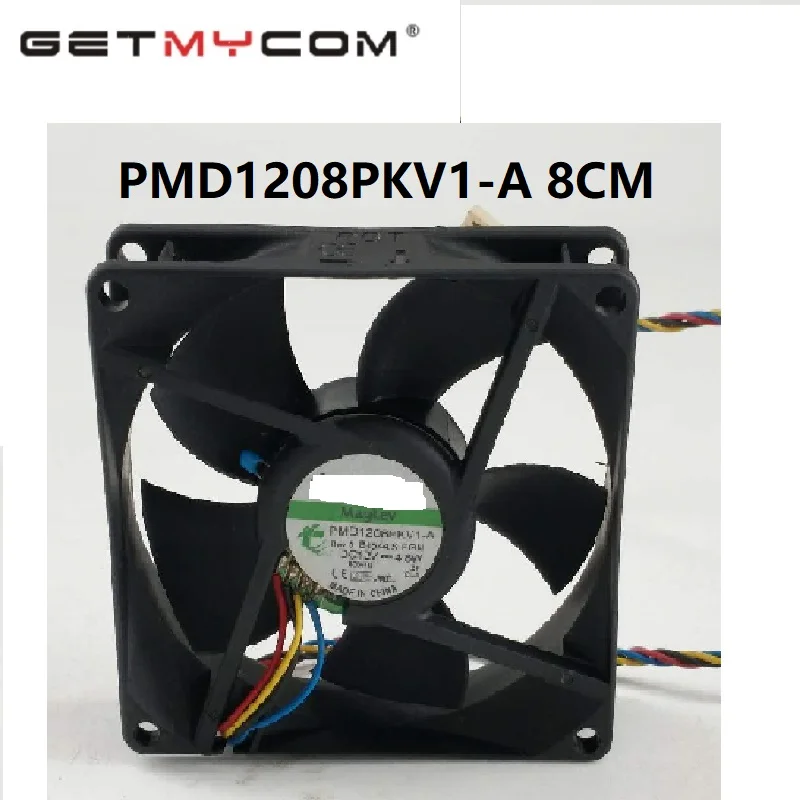

Getmycom Original PMD1208PKV1-A 8020 80*80*20 8CM 8*8*2CM 12V 4.8W Tempreture control server 4PIN PWM cooling fan