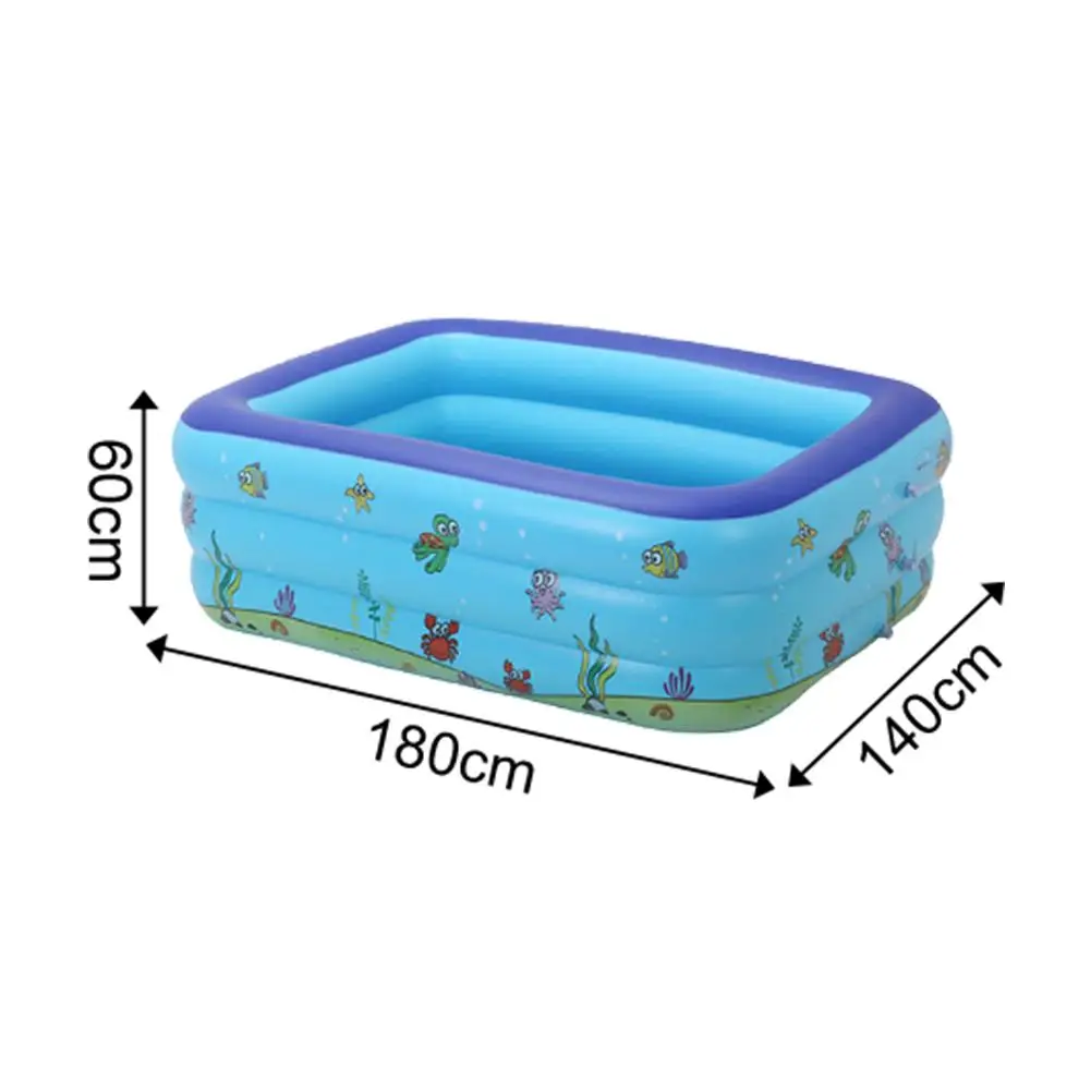 

Square inflatable swimming pool for children, baby bath tub, home use