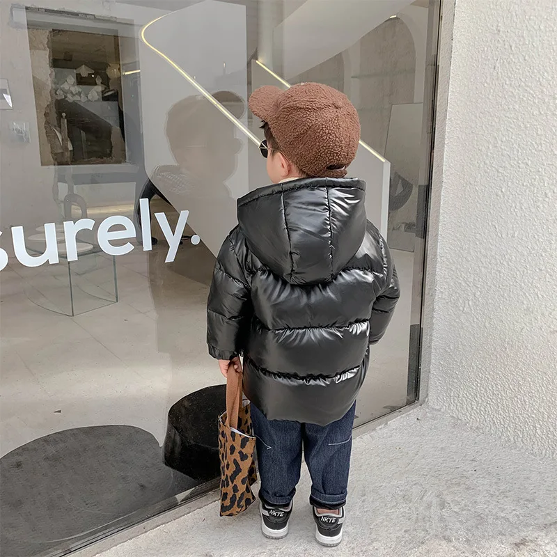 

Children's down jacket boy 2020 new fashion fashion two side wear boys short winter coat baby outerwear 10-53