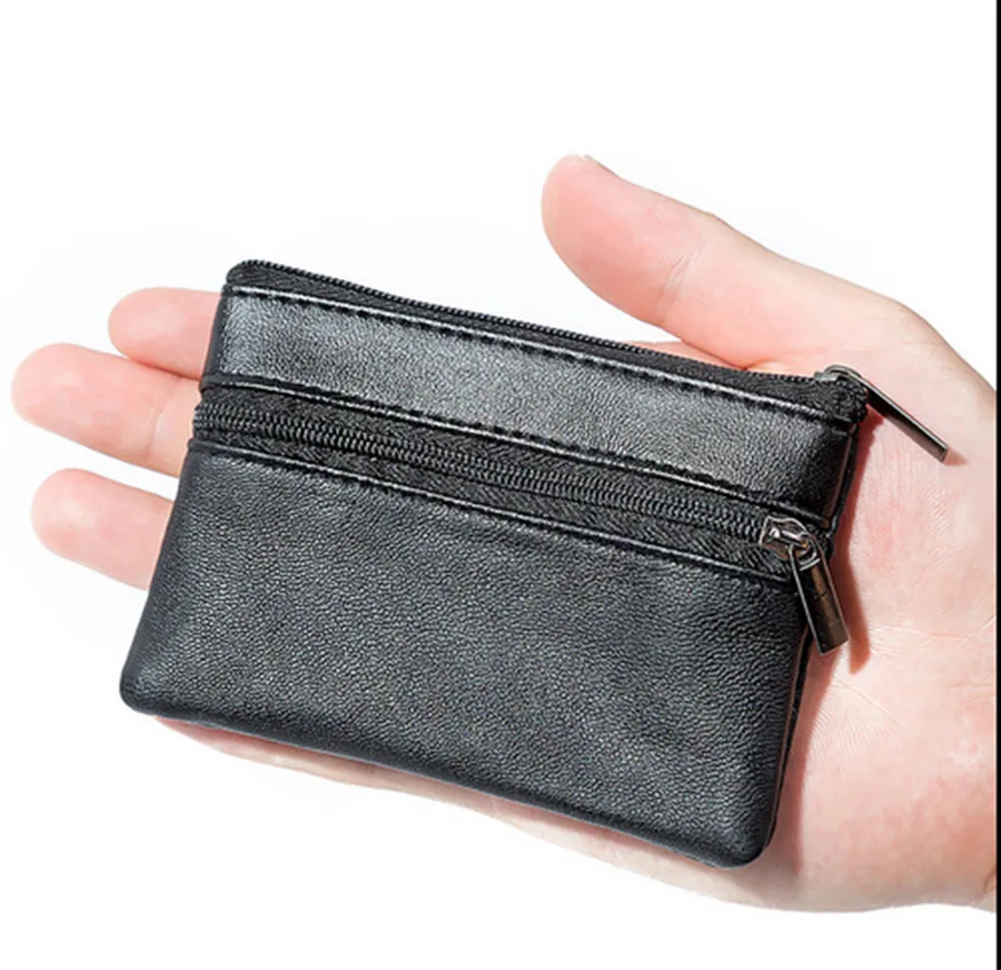 Горячая Мода Мужской кожаный мини кошелек для монет Повседневный