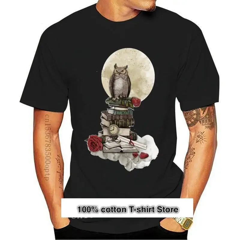 

Camiseta con estampado de búho para mujer, remera con diseño Vintage, camisetas informales para mujer 2021