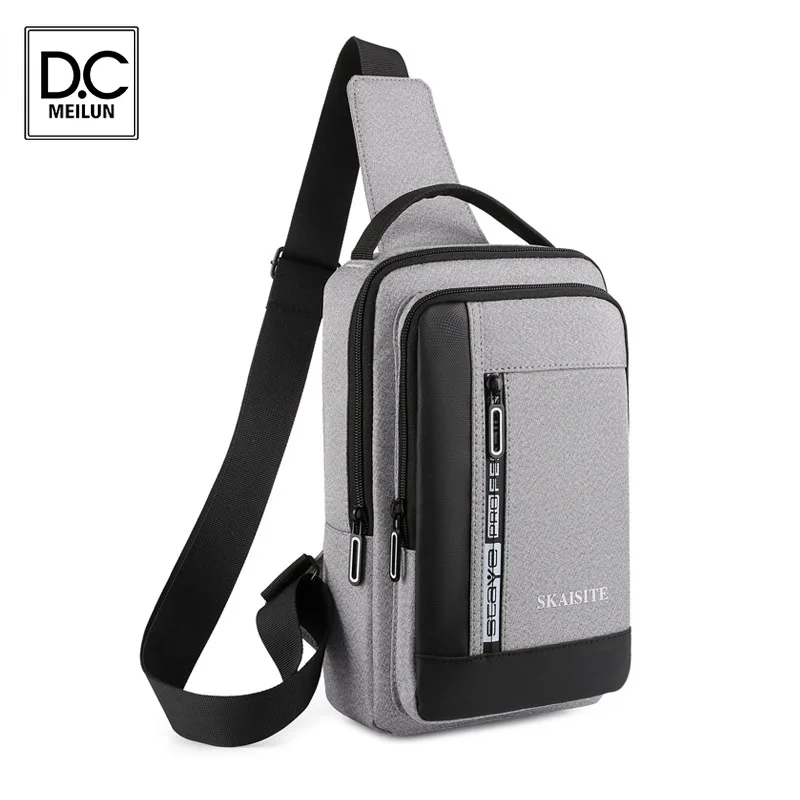 

DC.meilun Charging Crossbody Bag Male Casual Shoulder Bags 2021 New Fashion Men's Backpack Male Travel Sports Bag Chest Bag