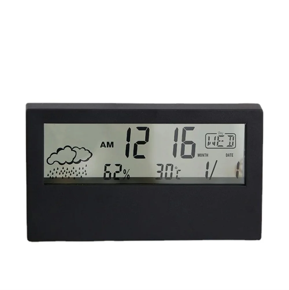 Цифровой светодиодный Будильник подсветка Повтор сигнала беззвучный календарь