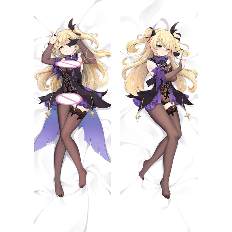 

Наволочка Game Genshin Impact Fischl Dakimakura наволочка с аниме 3D двусторонняя наволочка с принтом 50x150 см