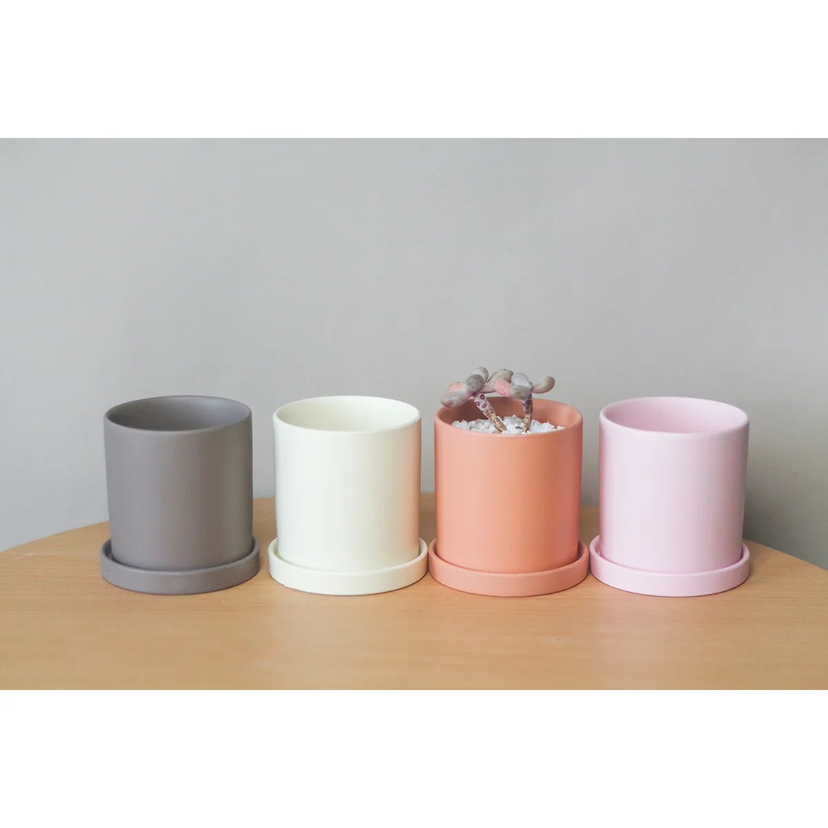 Горшок разноцветный керамический для растений высокотемпературный цветочный