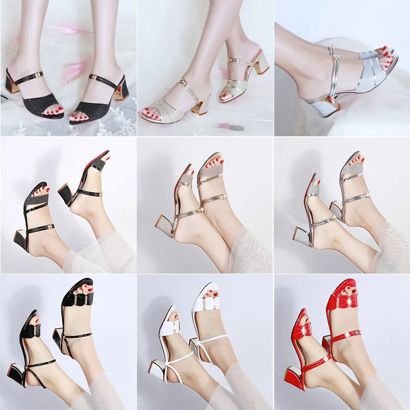 Женские шлепанцы Коллекция 2020 года Летние туфли сандалии Серебристые свадебные