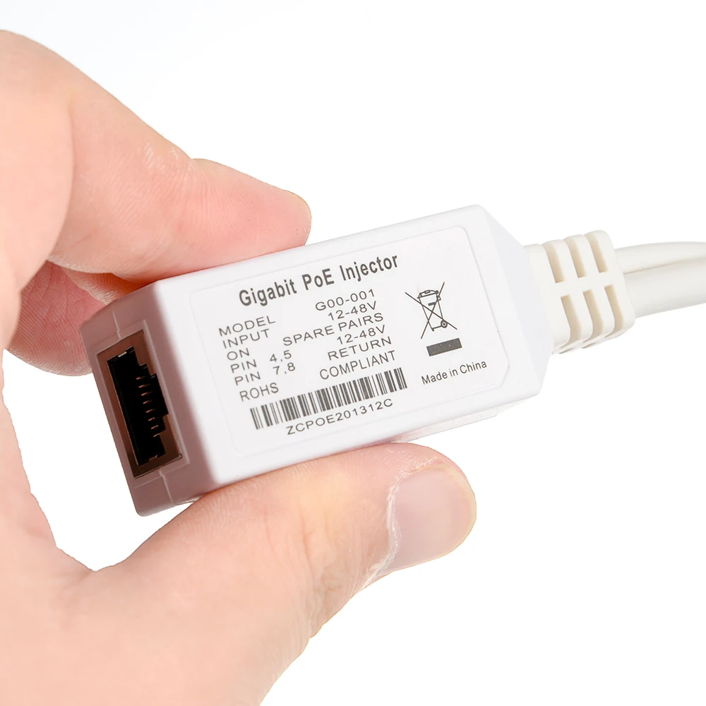 12V-56в Gigabit PoE кабель инжектора разделитель Poe Инжектор экранированный RJ45 разъем