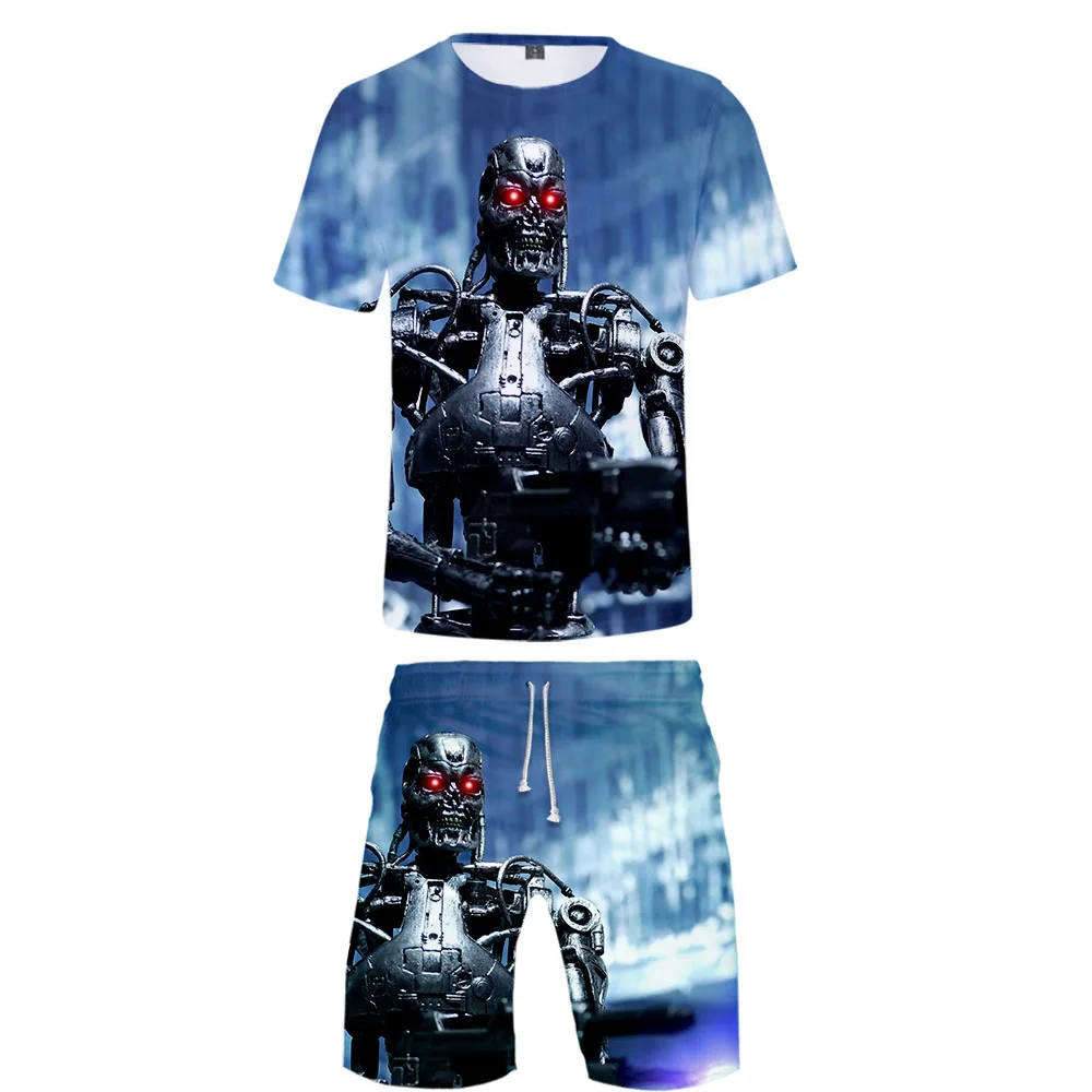 Женский/мужской комплект из двух предметов летний укороченный топ и шорты