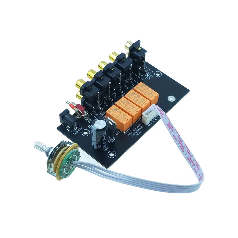 Новинка hifi audio 4 пары RCA входной источник переключатель сигнала для предусилителя
