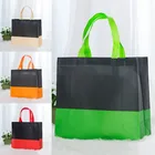 Новая складная сумка для покупок, многоразовая сумка-тоут, складная дорожная сумка-шоппер, Лоскутная цветная Нетканая Экологически чистая сумка для покупок