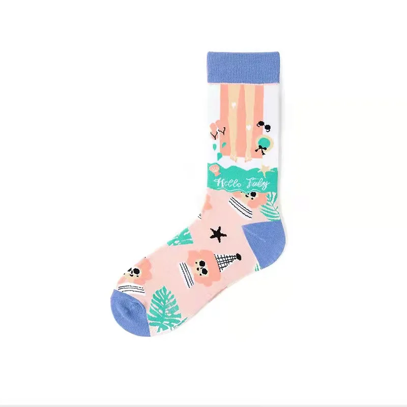 

2021 европейские и американские женские индивидуальные креативные хлопковые носки 2832