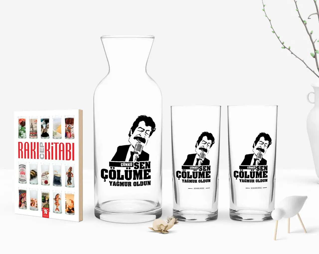 

Персонализированная красочная печать, потому что вы освободитесь от дождя, сделали дизайн, двойной графин для чашки и подарочный набор для ...