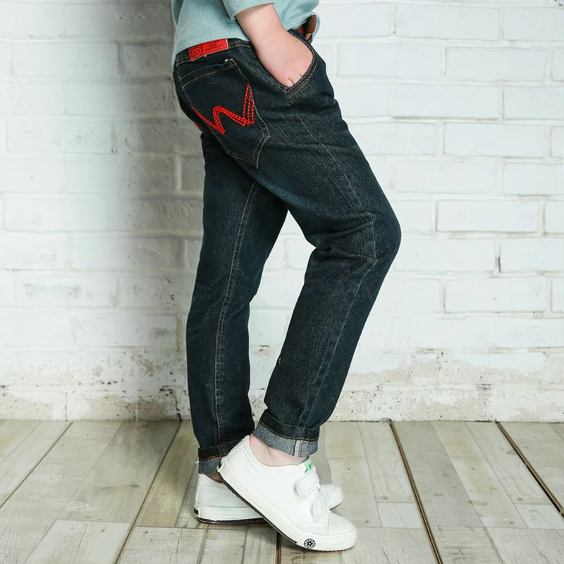 DIIMUU/весенние модные джинсы для маленьких мальчиков детские штаны детская одежда