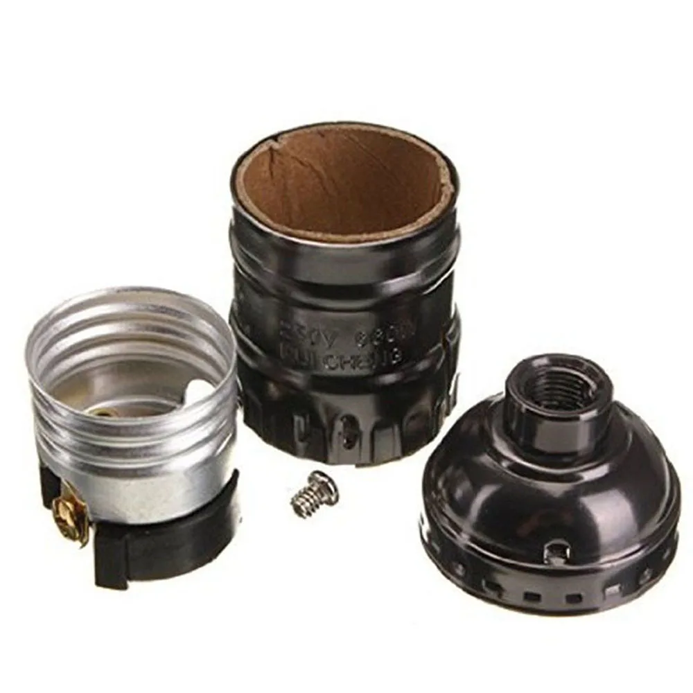 Винтажный держатель лампы Эдисона E27 алюминиевый корпус подвесной светильник