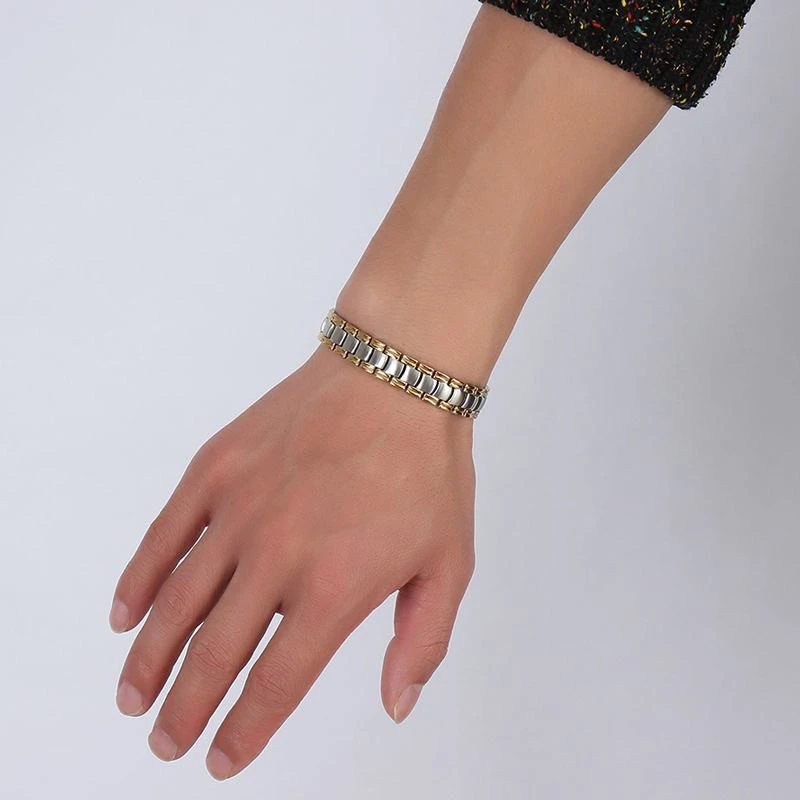 

NHGBFT New Healthy magnetic bracelet for men stainless steel Magnet energy bracelet