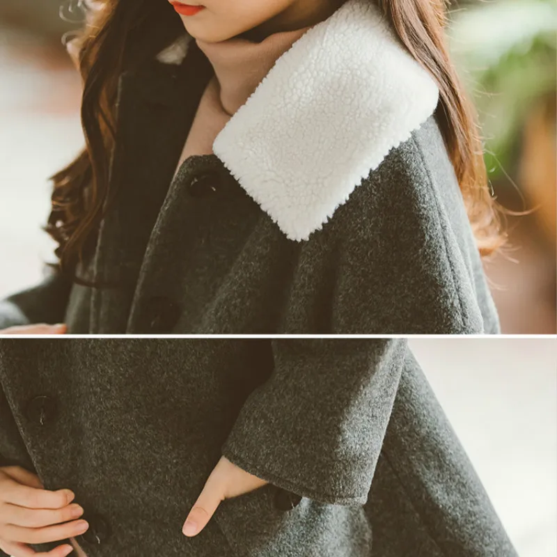 

2019 New Fashion Autumn and Winter Girls Jacket Long Style Brief Kids Winter Coat for Girls Thicken Warm Baby Girls Coat, #8150