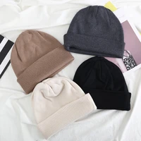 hat winter womens warm beanie knitted hats sweet japanese rabbit fur thicken casual cap 2021 new spring for men