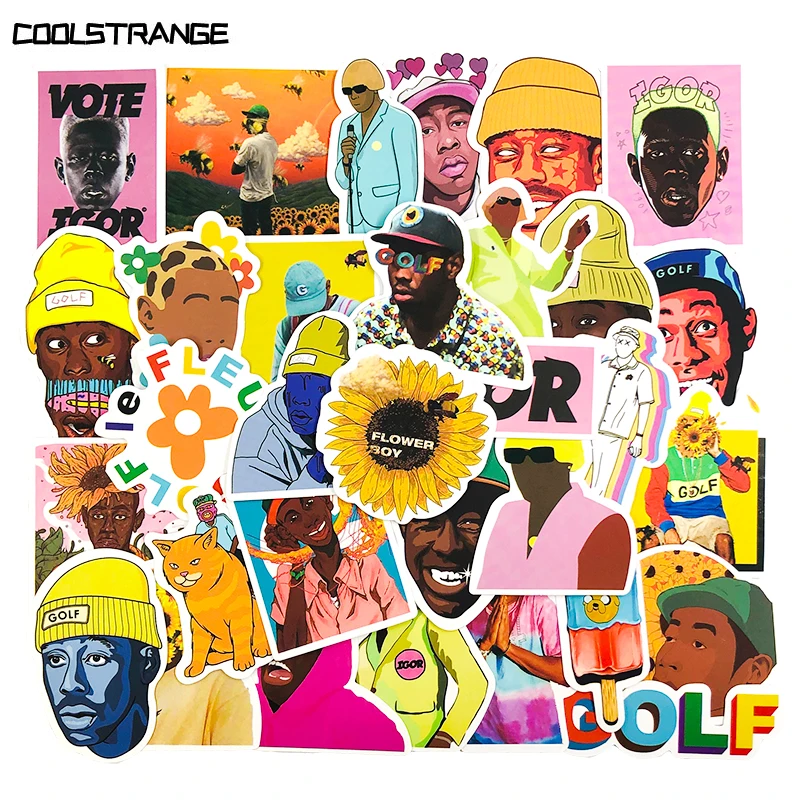 

10/30/50Pcs Tyler The Creator Rapper Graffiti Stickers For Motorcycle Skateboard Laptop Bicycle Trunk Backpack Waterproof DIY