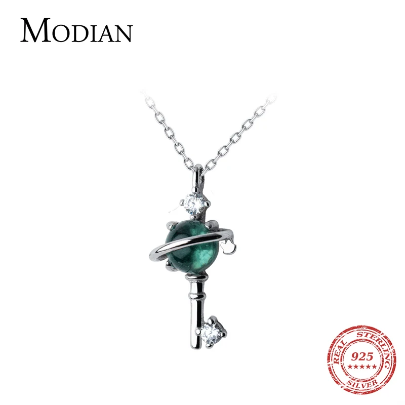 Modian модные с рисунком кота опал кристалл ключи ожерелья подвески для женщин