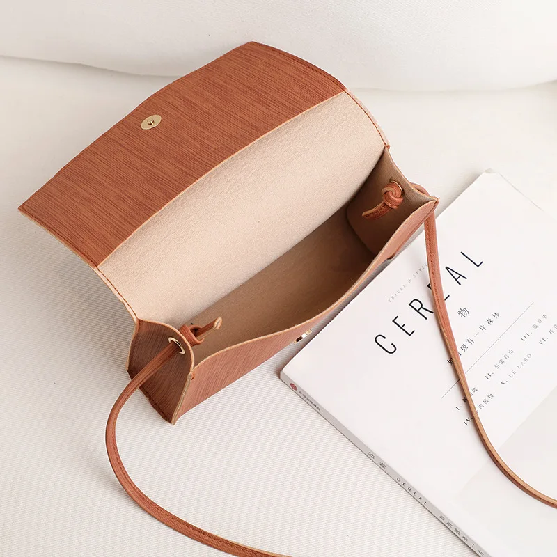 

Women bags PU Fashion Ladies Shoulder Bag Solid Color Buckle Messenger Bag 2021 New Tassel Charm Small Square Bag