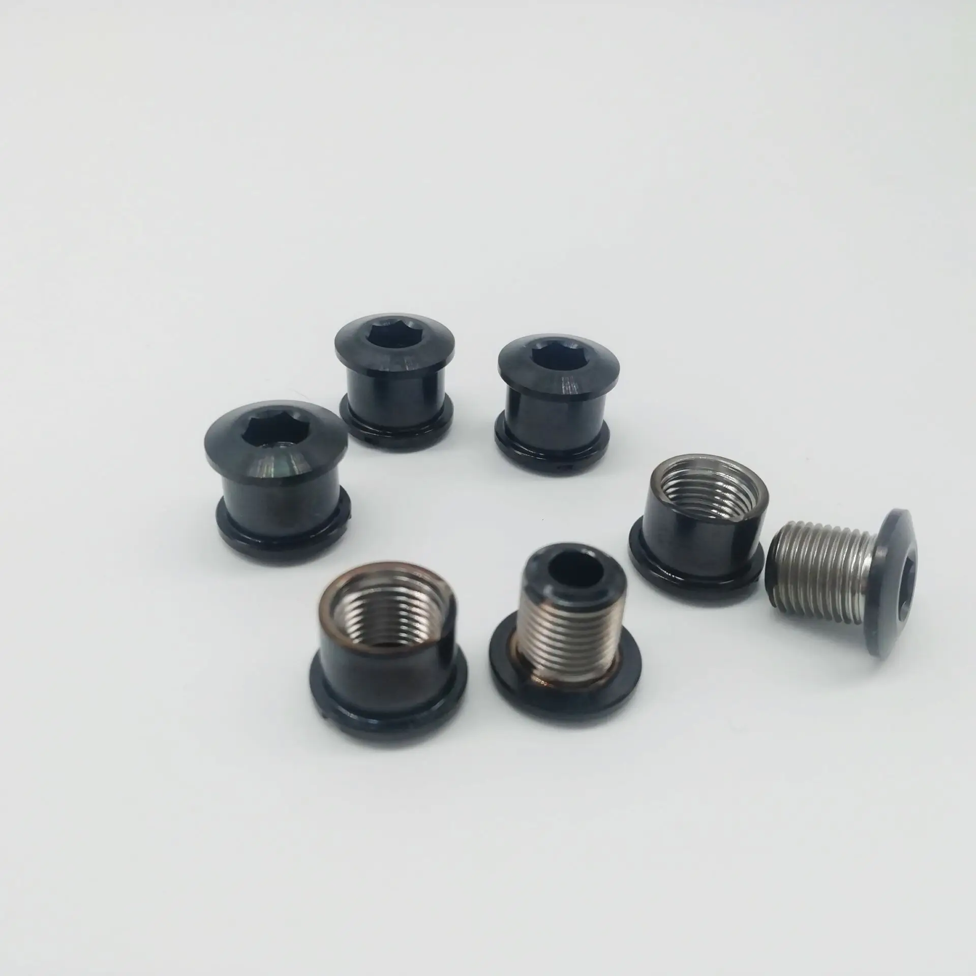 Набор титановых велосипедных колец M8 красочные болты 6 5 мм гайки пар/лот MTB для