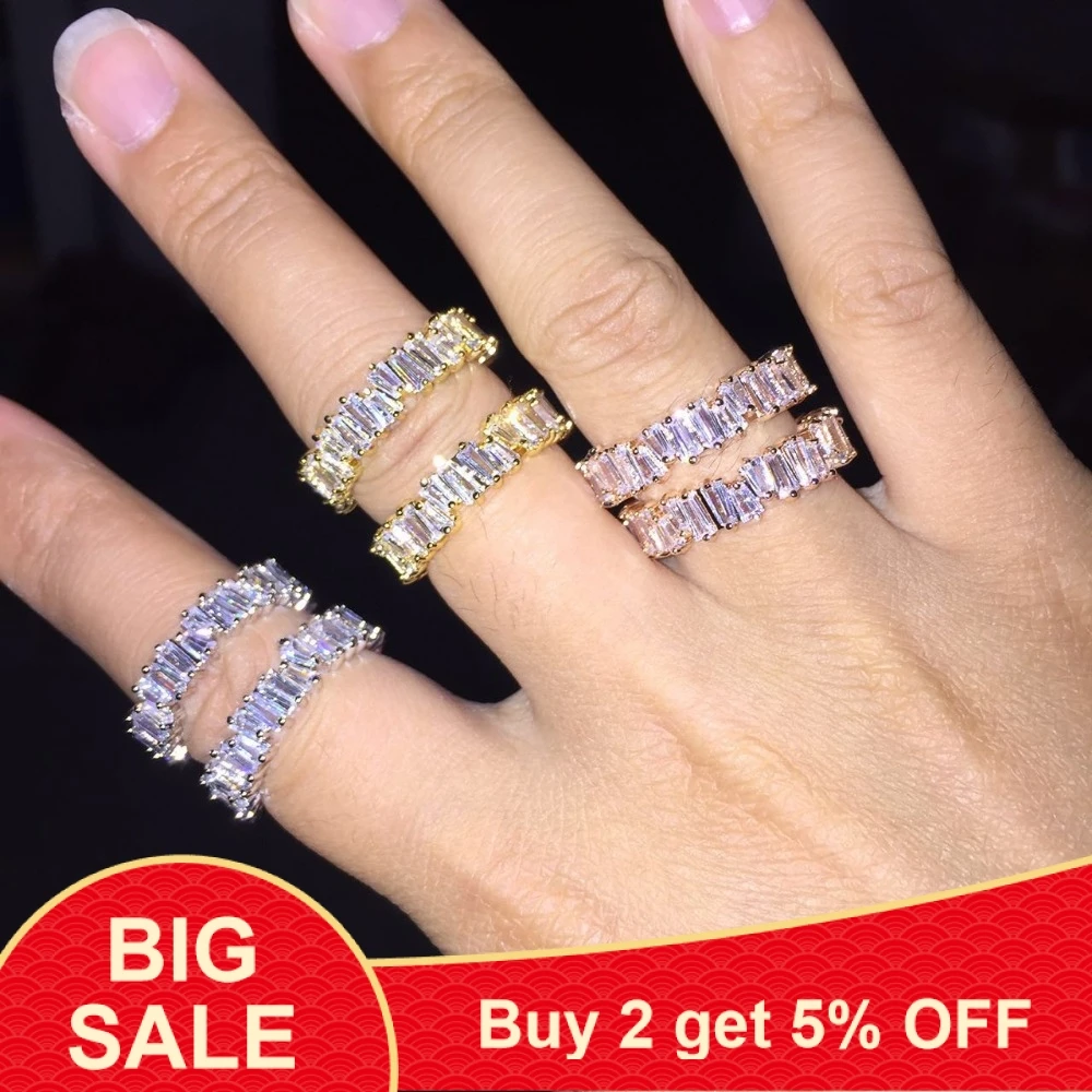 Женское кольцо из серебра 925 пробы с Т образным кольцом|Кольца| |