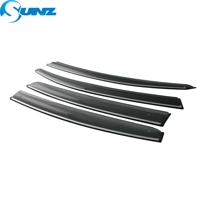 Chrome strip Двери автомобиля козырек для HYUNDAI I30 2009- оконный козырек для HYUNDAI I30 2009 2010 2011 2012 2013 SUNZ - Цвет: Chrome strip