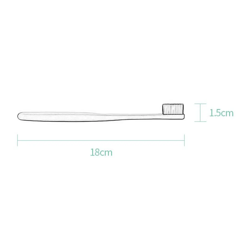 

K-866 Wheat Straw Toothbrush Tooth Cleaning Brush Soft Slim Bamboo Charcoal Bristle Brush Adult Kids Teeth Brush