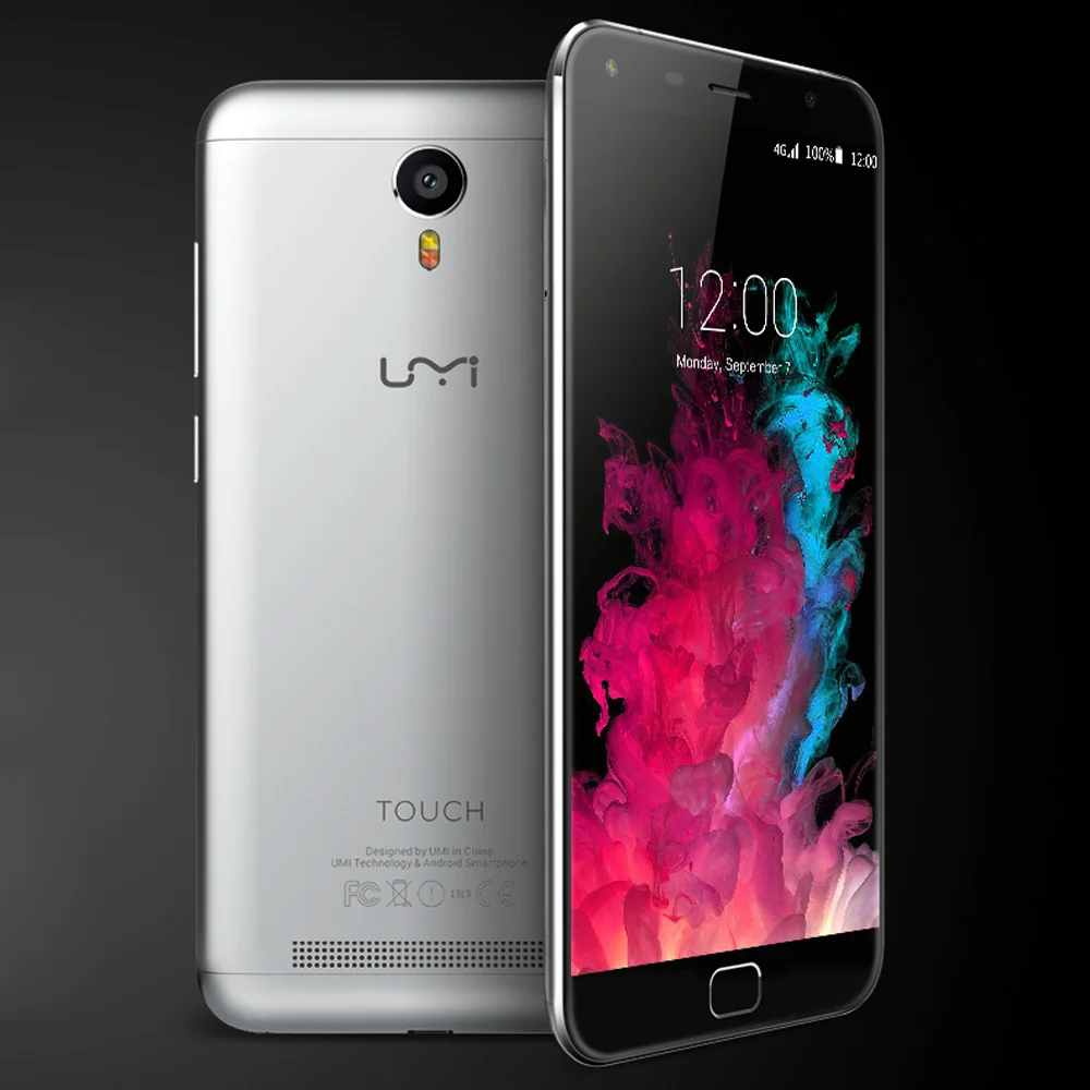 UMIDIGI сенсорный 4G смартфон 5," 2.5D 1920*1080 Android 6 3 Гб 16 Гб 5 Мп+ 13 МП Две камеры отпечатков пальцев OTG двухчастотный WiFi