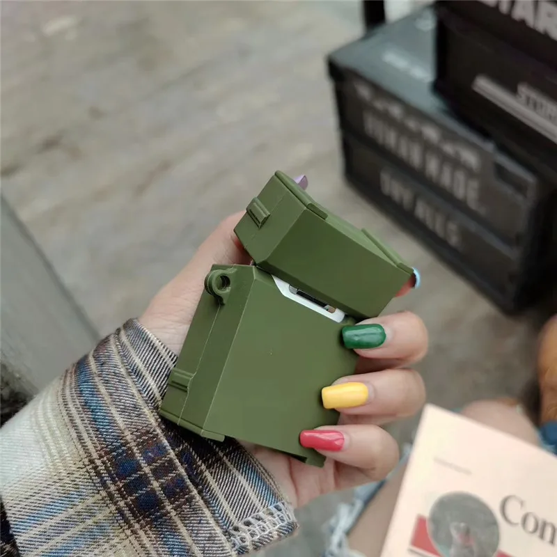 Популярный бренд камуфляжная Военная коробка Сверхмощный чехол для Apple Airpods 2 1