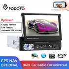 Автомагнитола Podofo 1din, мультимедийный стереоприемник MP5 Player 9601, авторадио FM Mirrorlink для универсальной автоматической или ручной или GPS связи