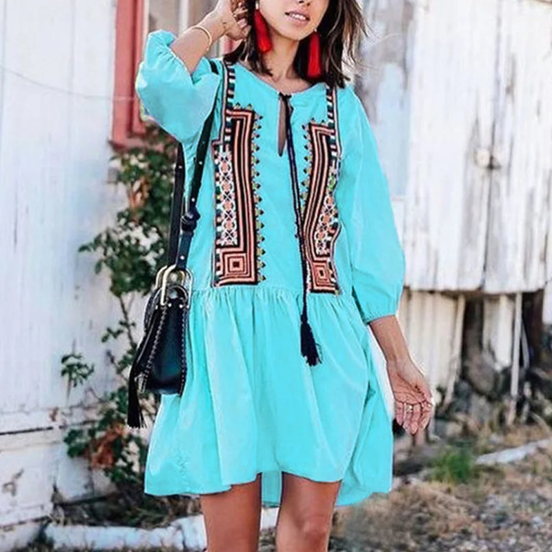 Летний купальник накидка новинка вышивка наряд кафтан на пляж для женщин хлопок