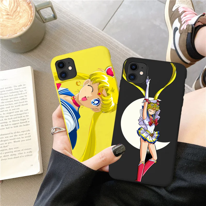 

Sailor Moon Phone Case For iphoe 12 SE 2020 X XR XS Max For iphone 11 Pro Max 6 6s 7 8 plus Cover Fashion Cute Cartoon Soft Capa