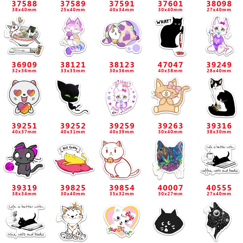 Товары для рукоделия черная кошка Хэллоуина принт с плоской задней поверхностью