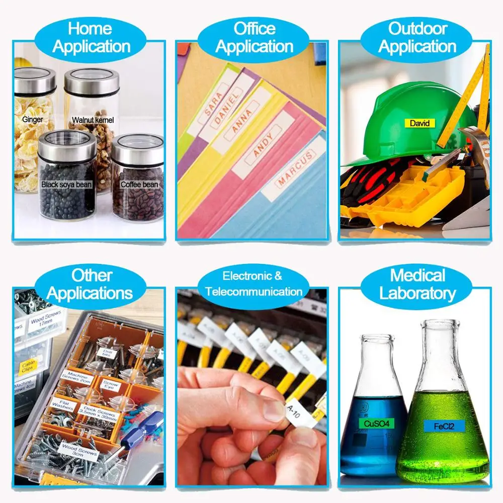 CIDY 10 шт. 12 мм белый на прозрачном ST12SW/LC4TWN ламинированная лента кассета SS12KW для