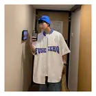 Футболка мужская с коротким рукавом, бейсбольная форма, модная уличная одежда в американском стиле, лето 2021