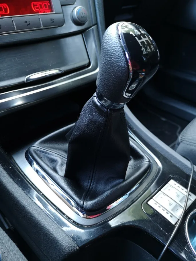Универсальная кожаная короткая ручка переключения передач для Ford Galaxy Mondeo 3 4 S max C max Honda