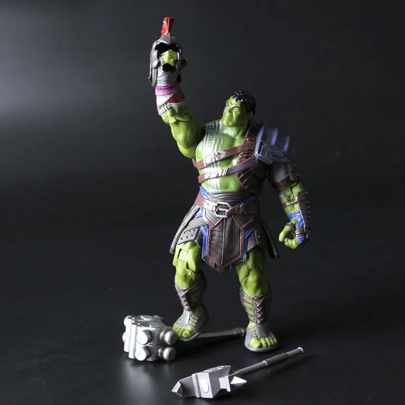 [Забавные] 20 см коллекция воин зеленый гигант фигурку войны молотки битва топоры