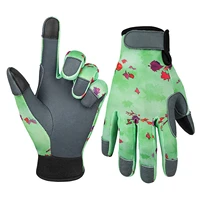 1pair outdoor gardening gloves trimming labor thickened heavy duty pruning yard working planting thorn proof safety protection