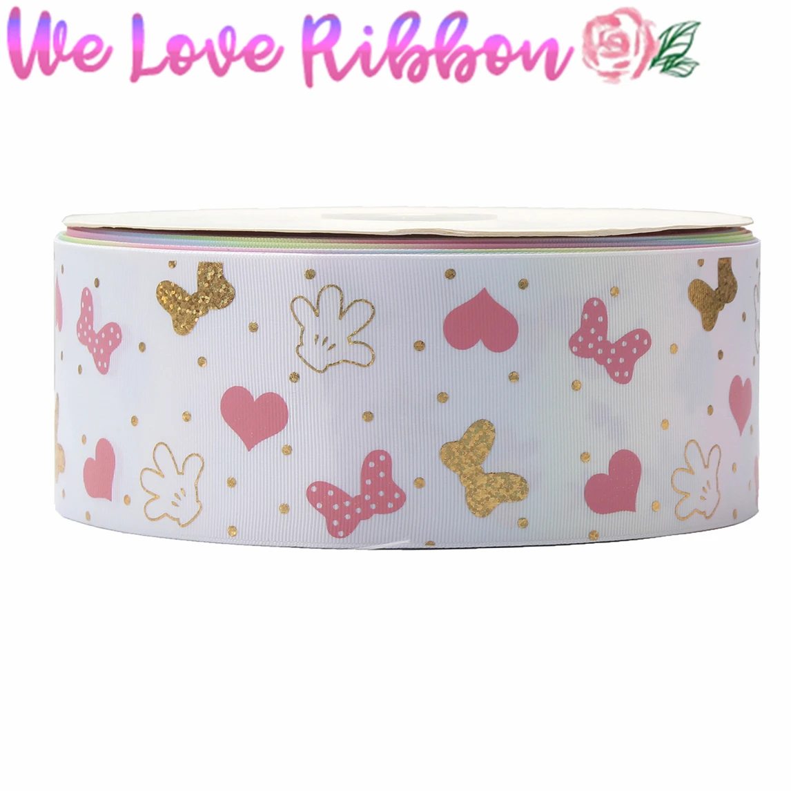 3 &quot75 мм мультфильм сердце розовые чернила печать и голограмма золото серебро