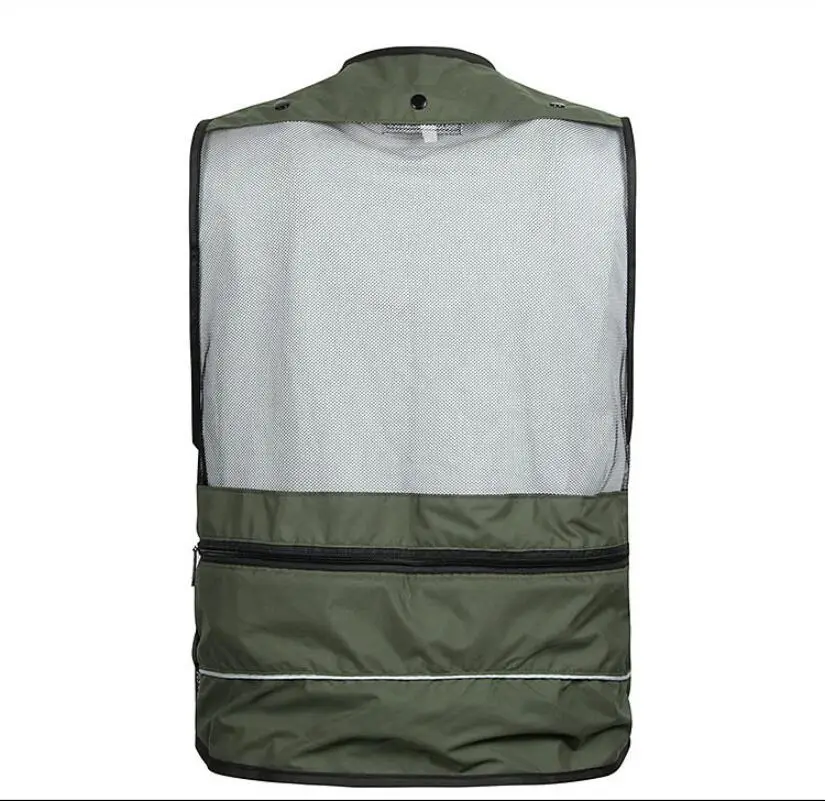 Новый стиль жилет быстросохнущие сетки мульти-карманная фотография Рыбалка