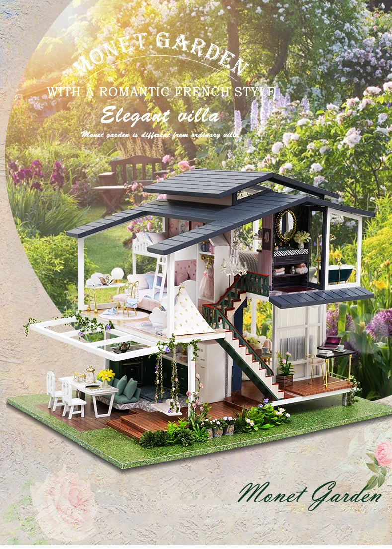 Monet Garden DIY Miniature Villa Kit