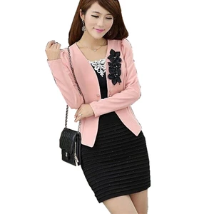 Женская облегающая куртка, элегантная верхняя одежда на весну-осень размера плюс, женская одежда, женская одежда