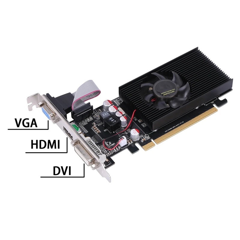 

GT210 1G D2 64BIT Image Card, Dual-Screen Bright Image Card Supports Large and Small Chassis/All-In-One/Desktop