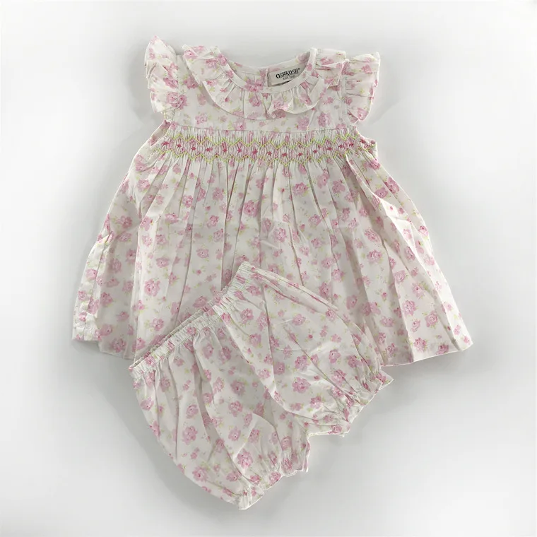 2019 летняя мягкая хлопковая одежда для девочек в Испании эксклюзивная Одежда