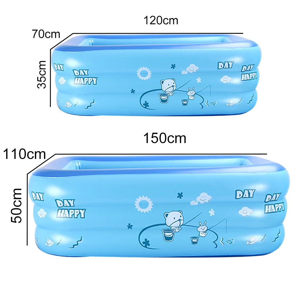 

Cute Cartoon Inflatable Baby Children Water Play PVC Bathing Tub Swimming Pool