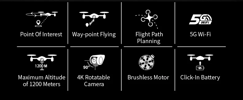 X7p Дрон с GPS с 5g 4k камерой Hd 1200 метров Расстояние управления Профессиональный Квадрокоптер долгое время полета Fpv Rc игрушки