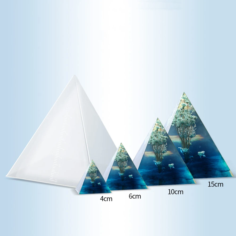 Новая прозрачная супер большая пирамида 15 см сделай сам силиконовая рамка форма