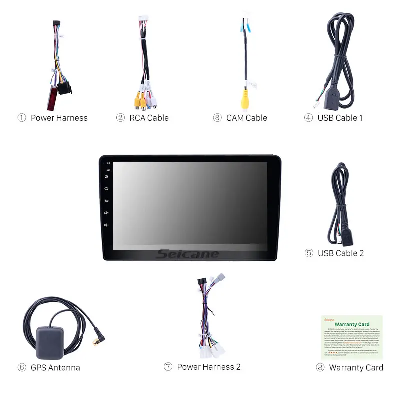 Seicane 2.5D экран 9 дюймов Android 8 1 для 2014-2016 2017 2018 Renault Duster поддержка OBD2 SWC Carplay |